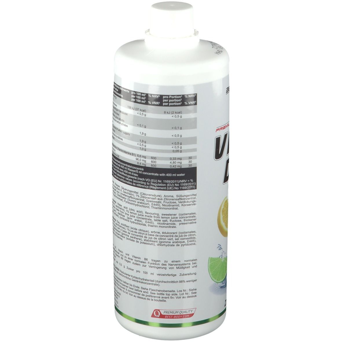 Best Body Nutrition Low Carb Vital Drink, Zitrone-Limette