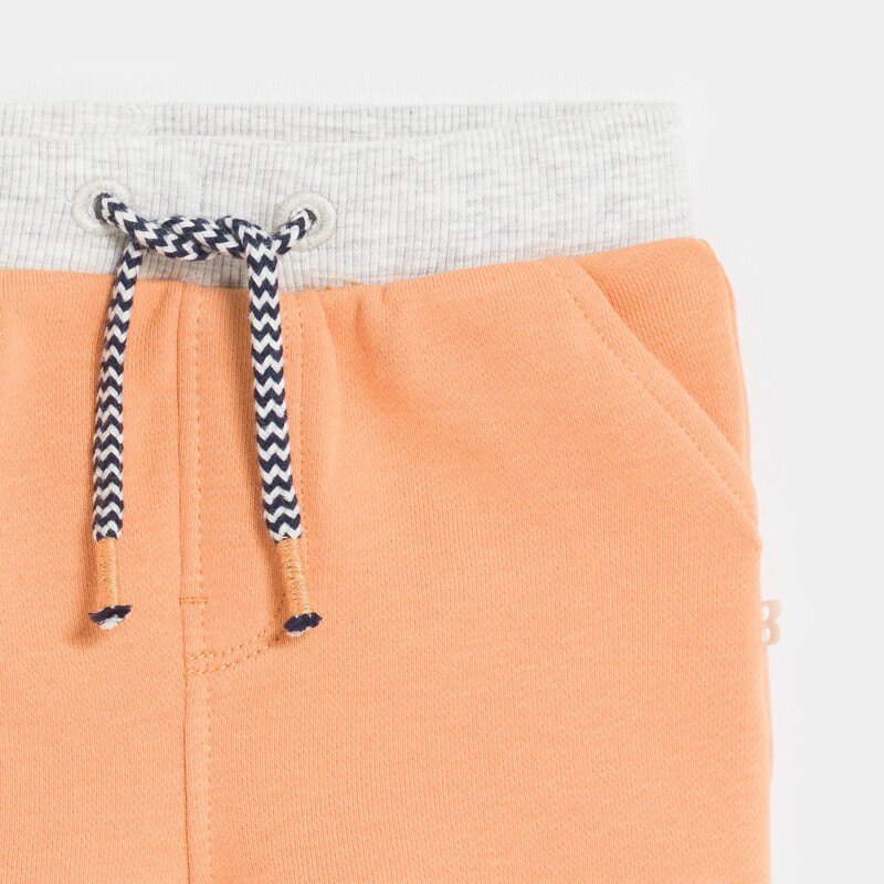 Short en maille taille élastiquée orange bébé fille Orange