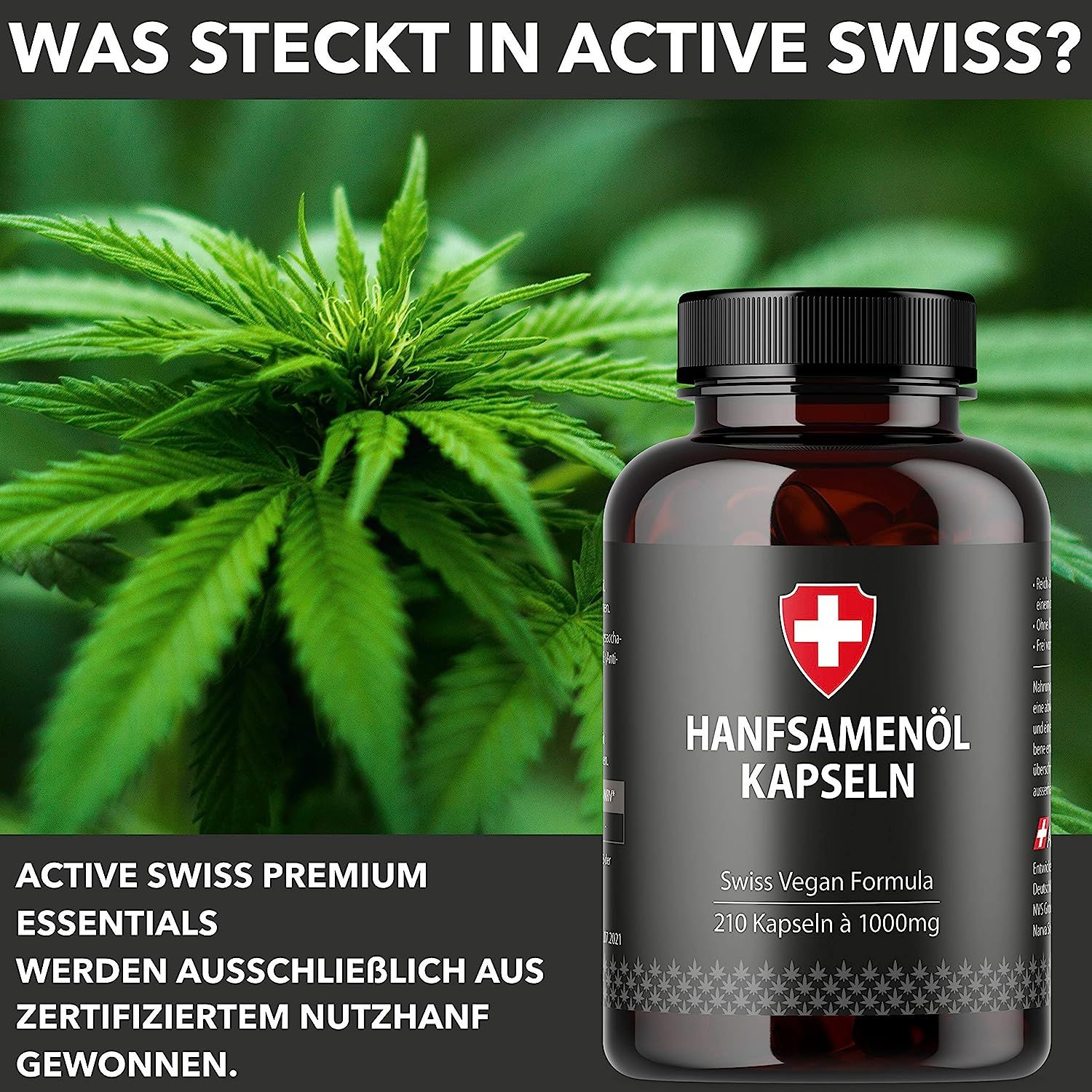 Hanföl in Softgel-Kapseln