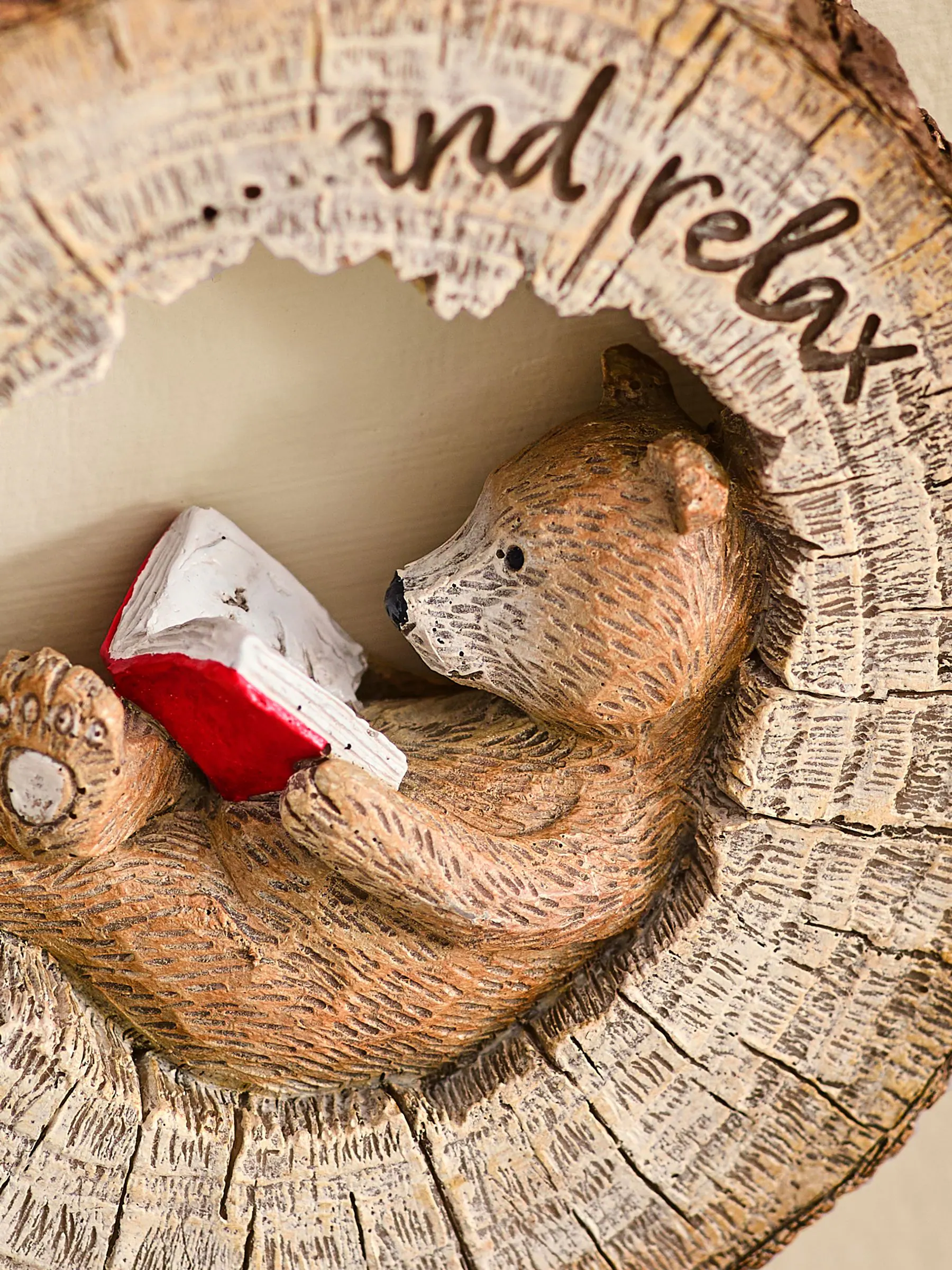 Bertie Bear Reading Hanging Decoration