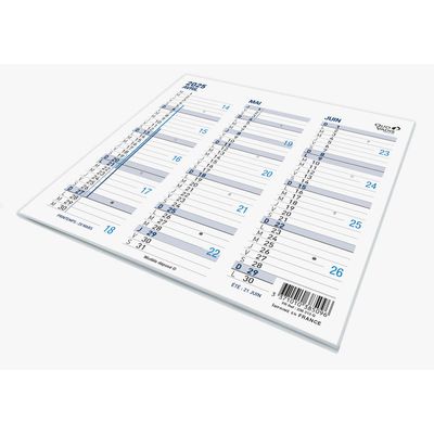 Quo Vadis - Calendrier origami 3 mois par face - 13 x 26 cm