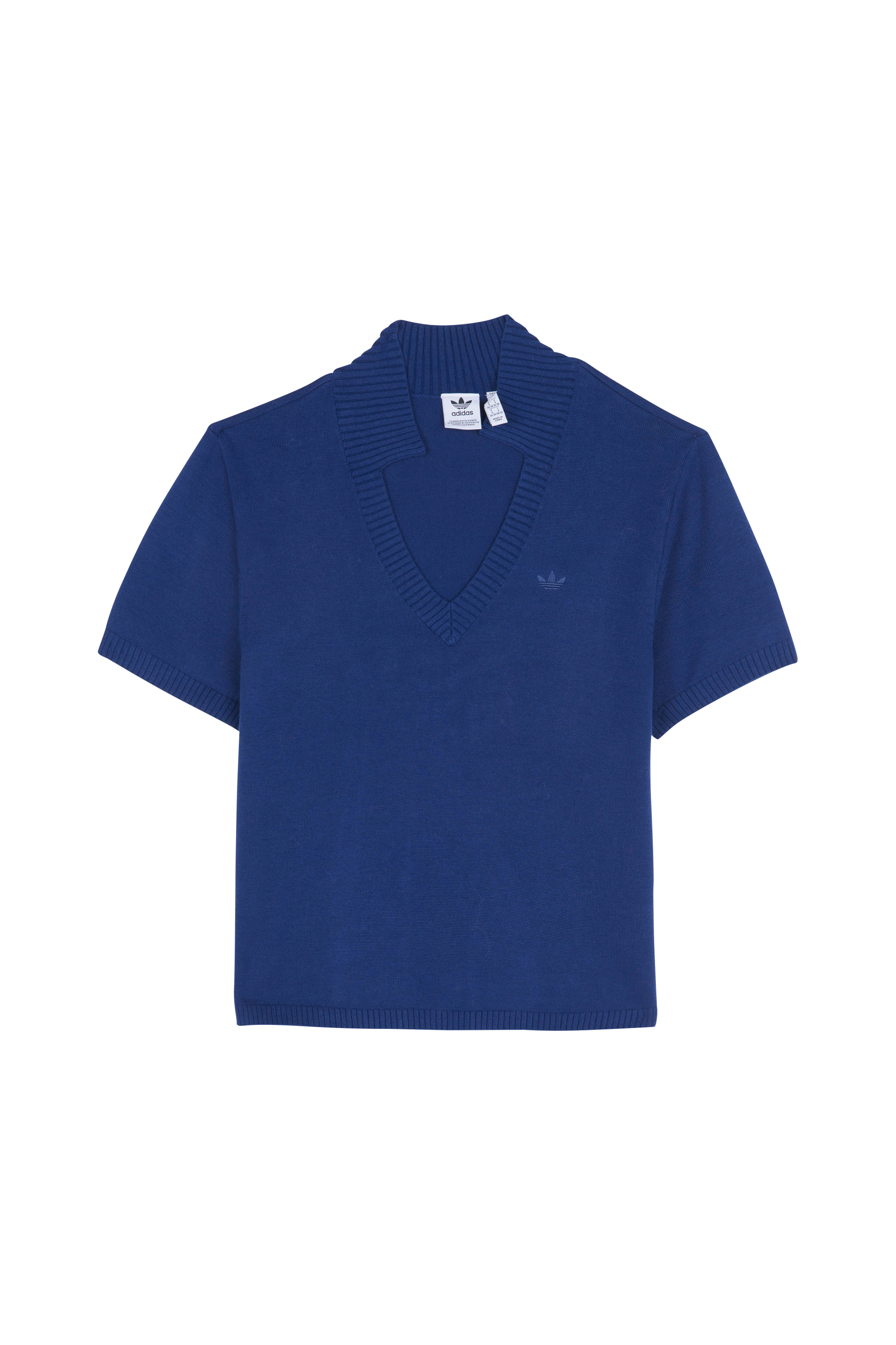 ADIDAS T-shirt  KNIT OPEN POLO Bleu