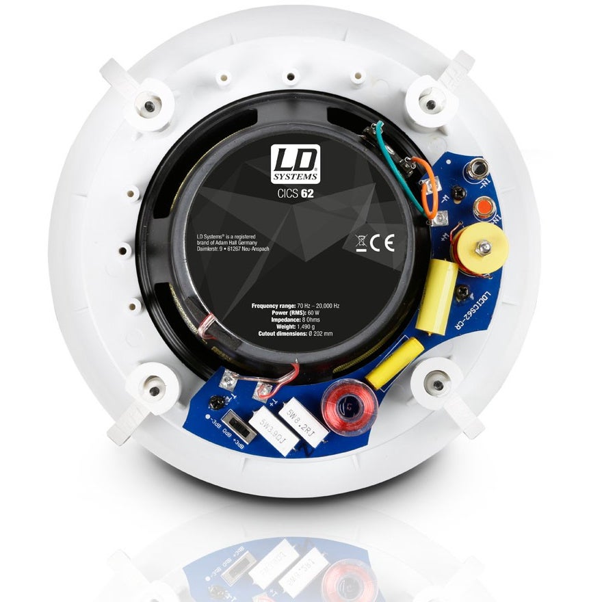 LD Systems Contractor CICS 62 6.5 inch 2-weg plafond luidspreker