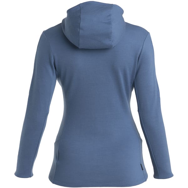 Veste polaire randonnée ICEBREAKER W MERINO 260 QUANTUM IV LS ZIP HOODIE DAWN