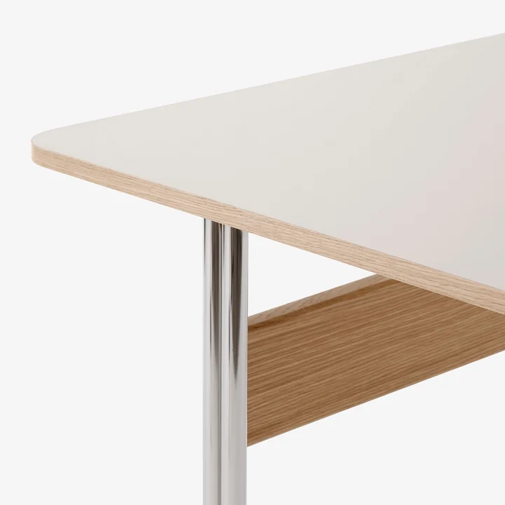 &Tradition - Pavilion AV16 Schreibtisch, 130 x 65 cm, Eiche / Linoleum Mushroom (4176)