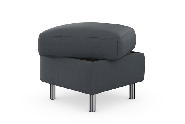 sit&more Stauraumhocker »Sinatra« Sitzfläche ist abnehmbar, chromfarbene Metallfüsse