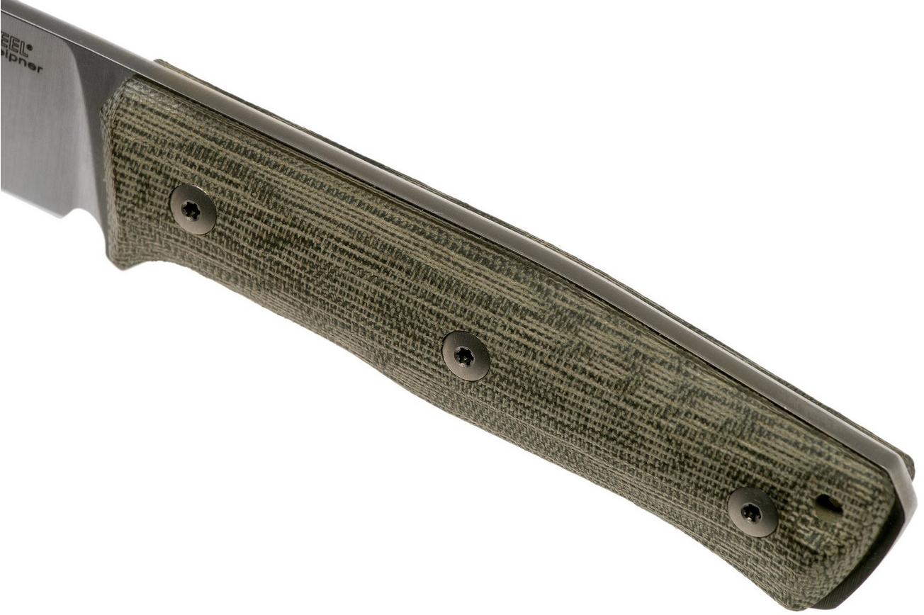 LionSteel B35 CVG Green Canvas Micarta bushcraftmes