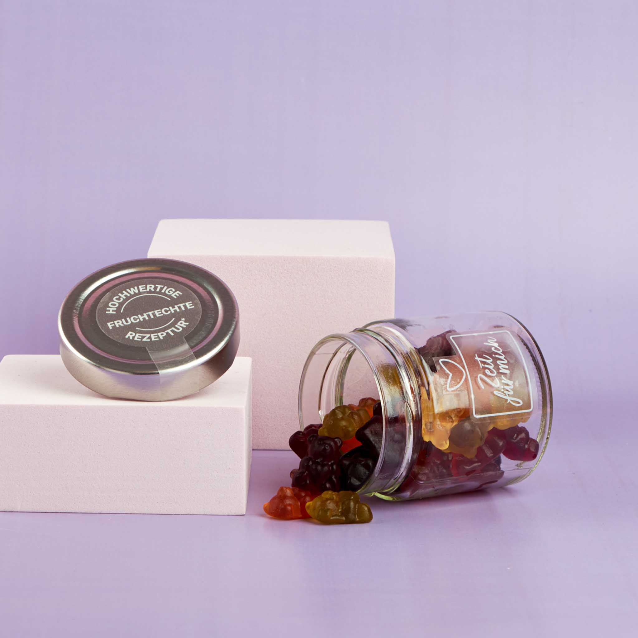 naschlabor 8 Gläser Fruchtgummi Vegan Zeit für mich Groß-Verpackung