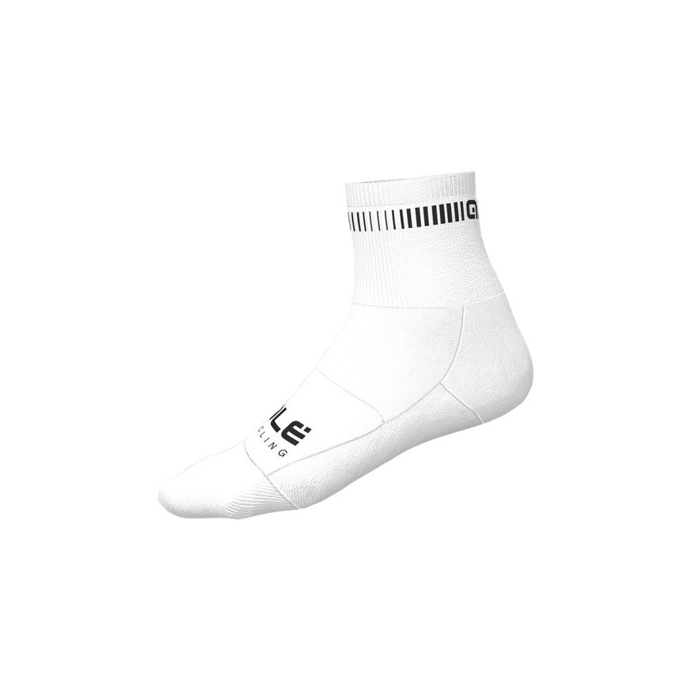 Ale LOGO Q-SKIN - Chaussettes white/black