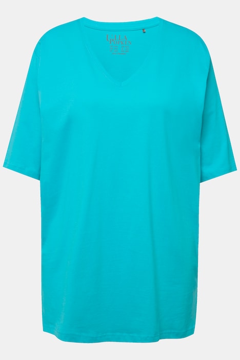 T-Shirt, V-Ausschnitt, Relaxed, Halbarm