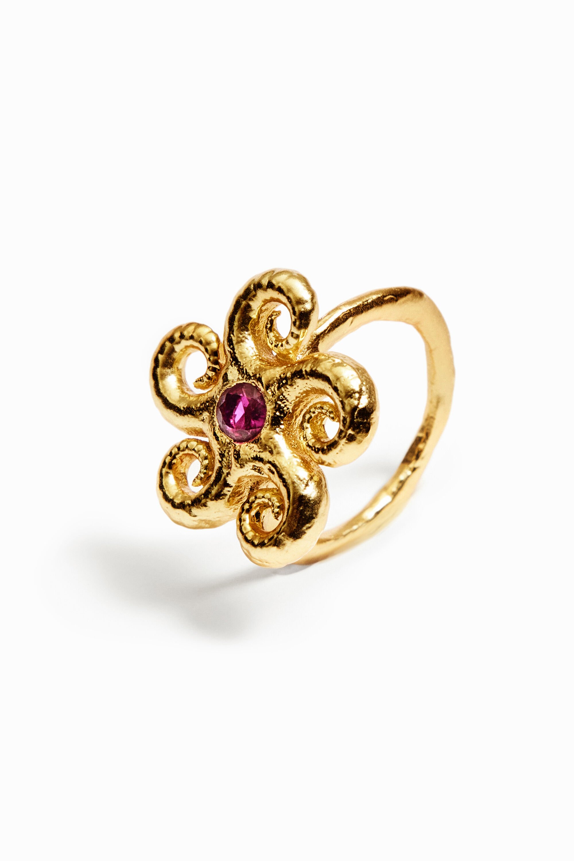 Bague étoile plaquée or Zalio