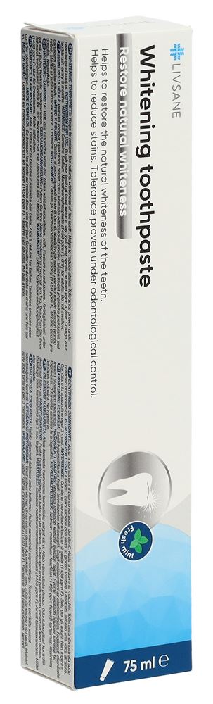 LIVSANE Whitening Zahnpasta<br>75 ml, Tube