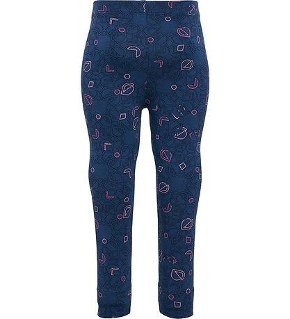 Hummel Leggings - hmlFia - Sargasso Sea m. Silber Glitzer