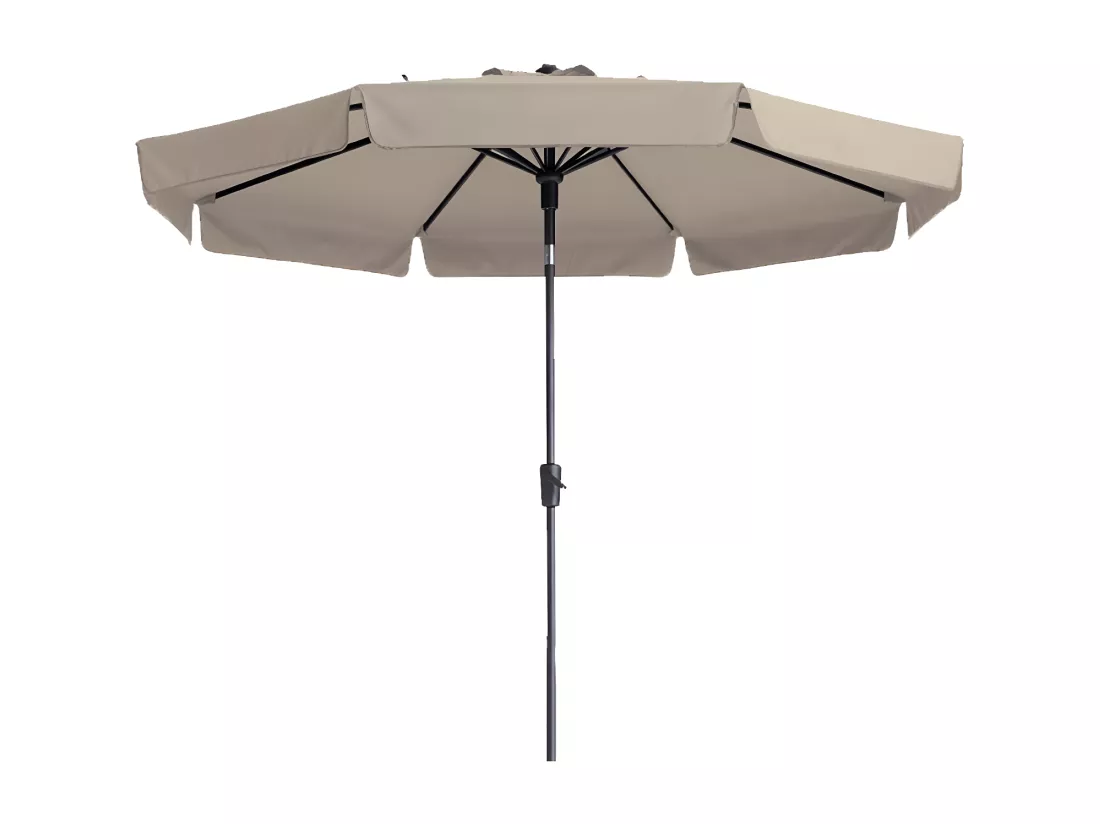 Parasol Flores Luxe 300 cm Rond Écru