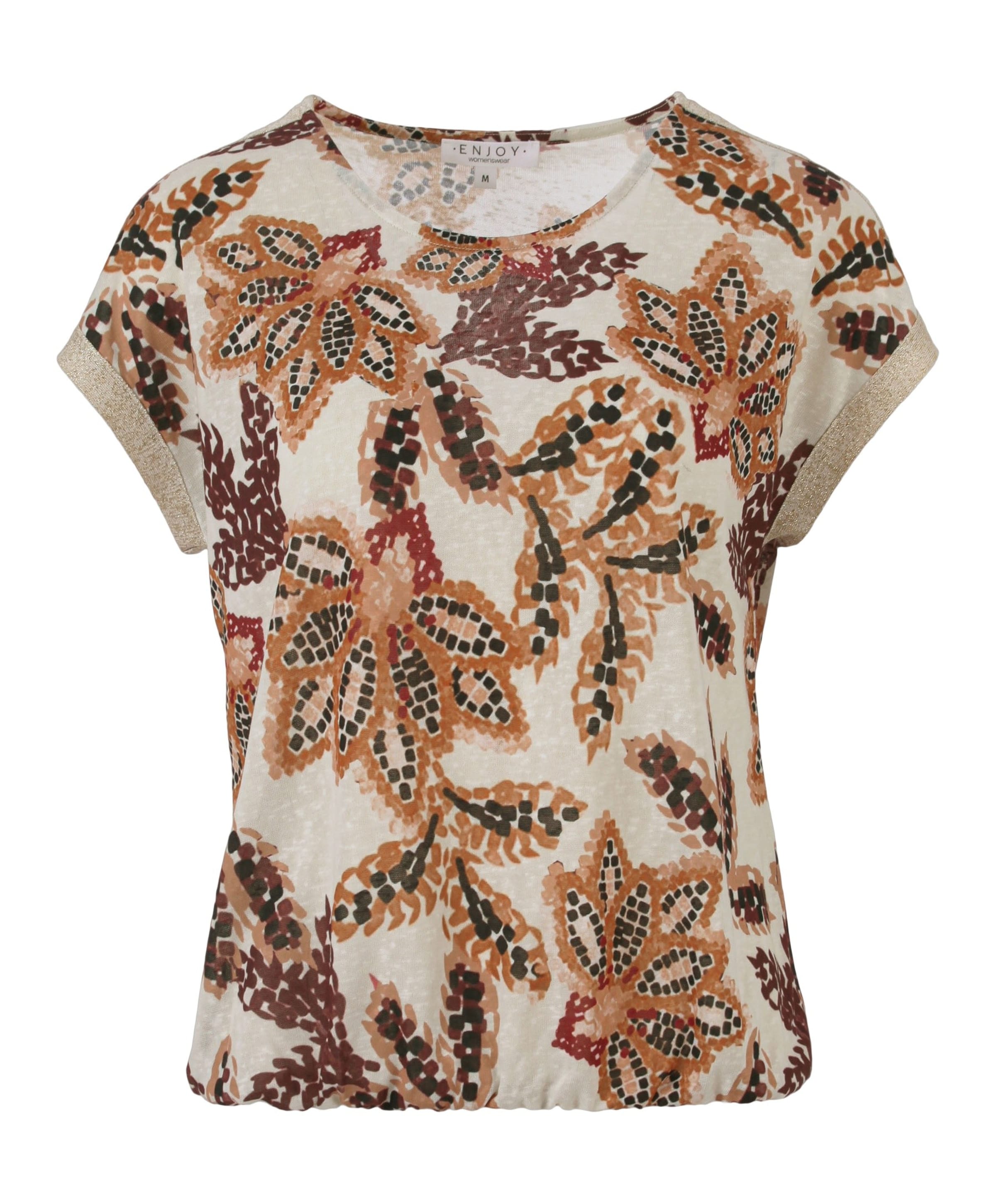Enjoy Dames T-shirt bordeaux