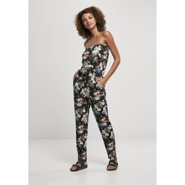 Urban Classics Bandeau Jumpsuit Preto XL Mulher
