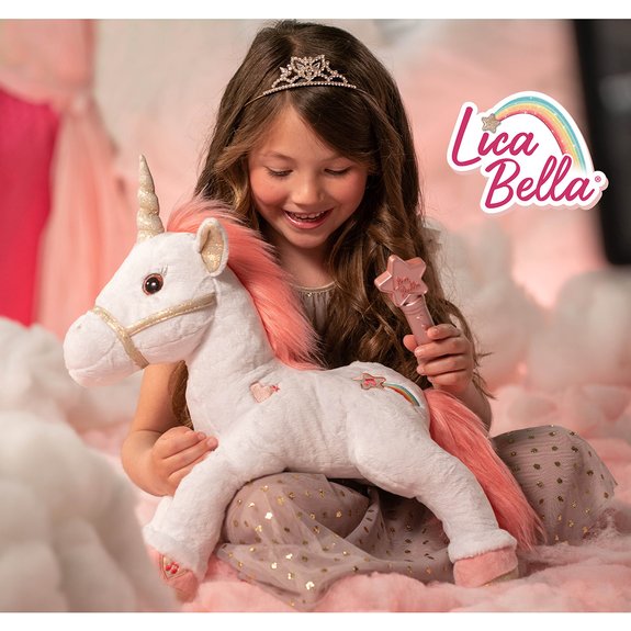 Peluche licorne Lica Bella magique 35 cm