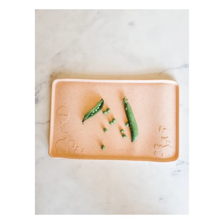 Hevea Set de table en caoutchouc naturel | Rose pêche