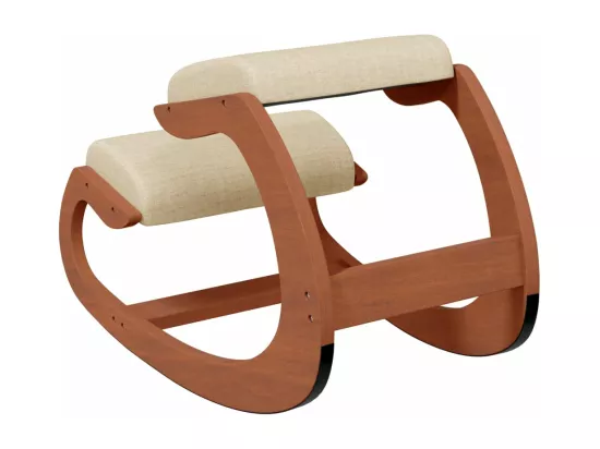 Chaise assis-genoux crème 55x84x55 contreplaqué de bouleau