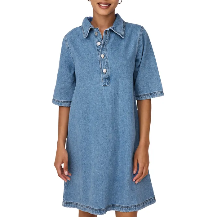 Only Gry Denim Jurk Dames