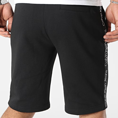 Short Jogging A Bandes 3254 Noir