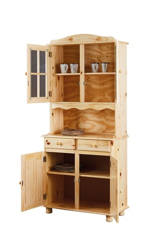 Buffet Theo Massivholz Kiefer Natur 88x198x43 cm