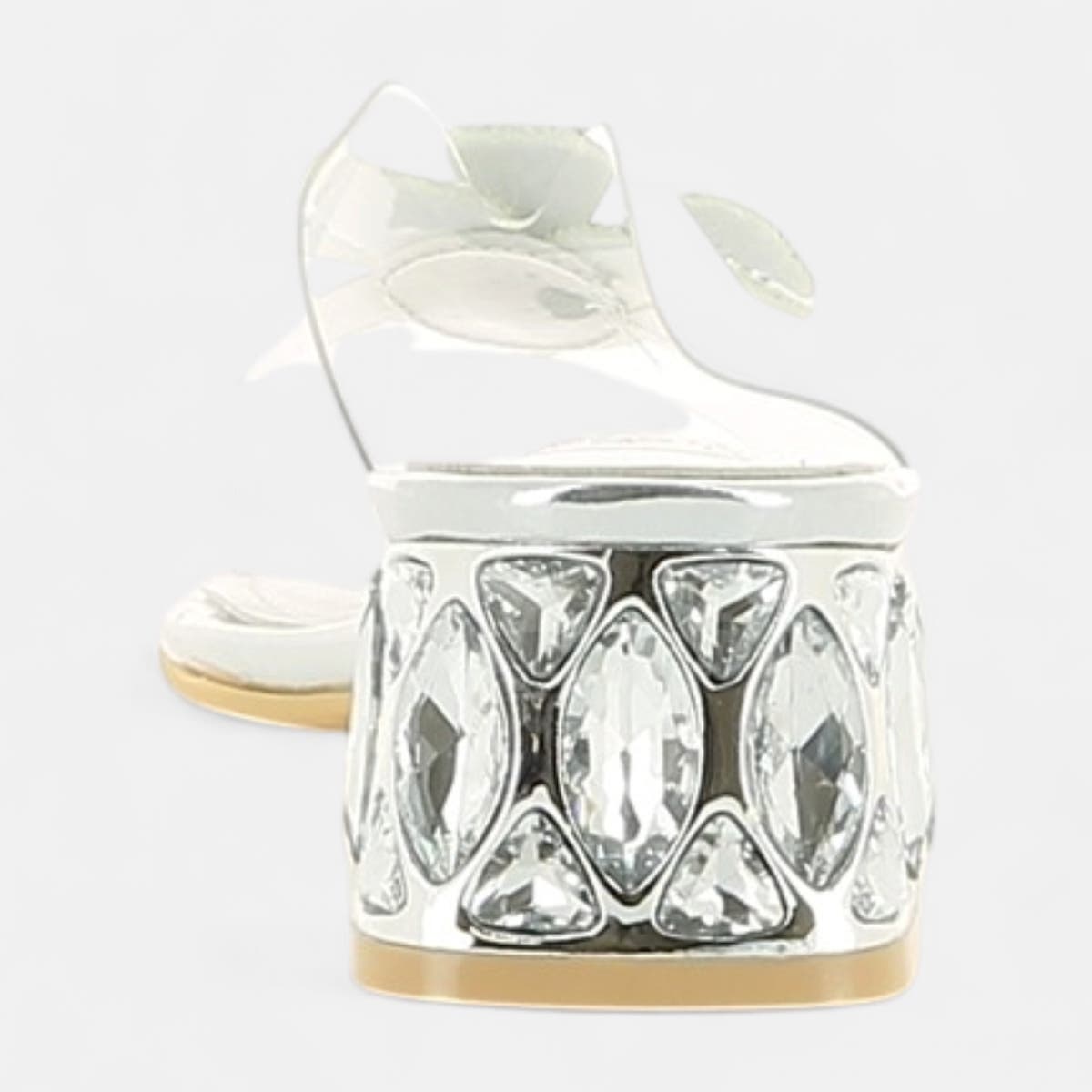 Mules à talon Femme argent