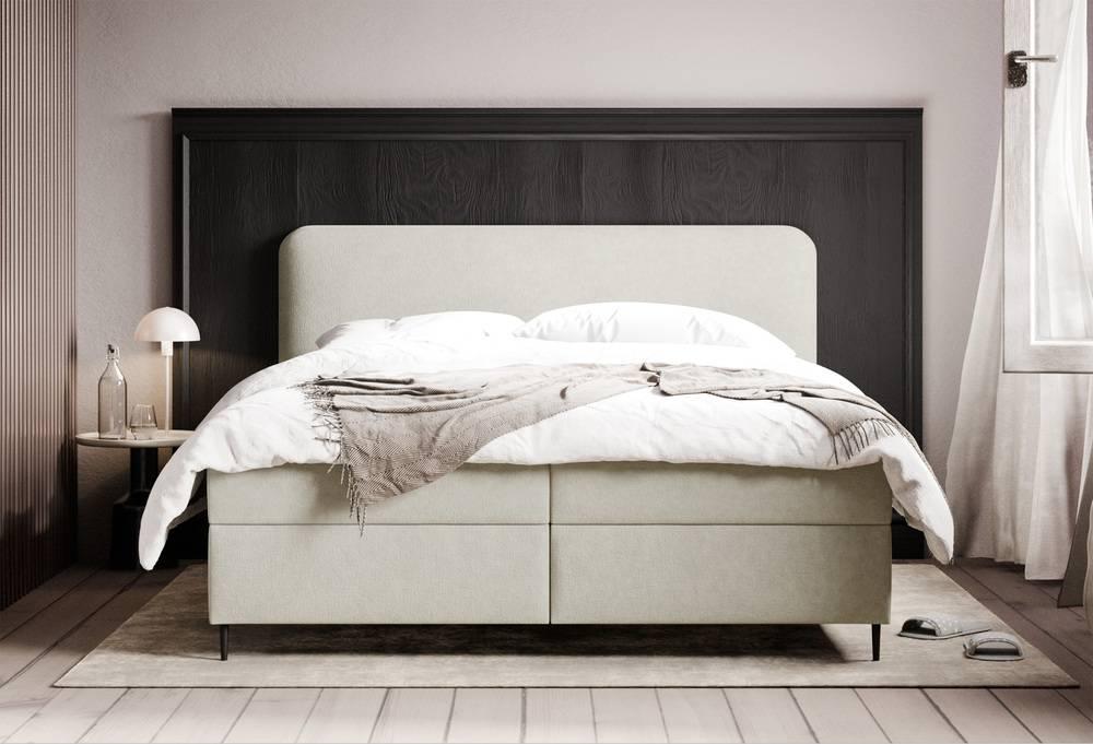 NADUVI Collection Boxspring Contero chenille 160 x 200 cm met