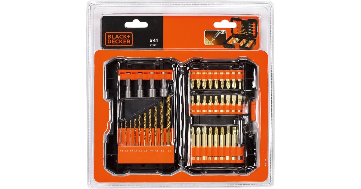 BLACK+DECKERFlip Boor en Bitset A7227-XJ boor- en bitset  (41-Delig)