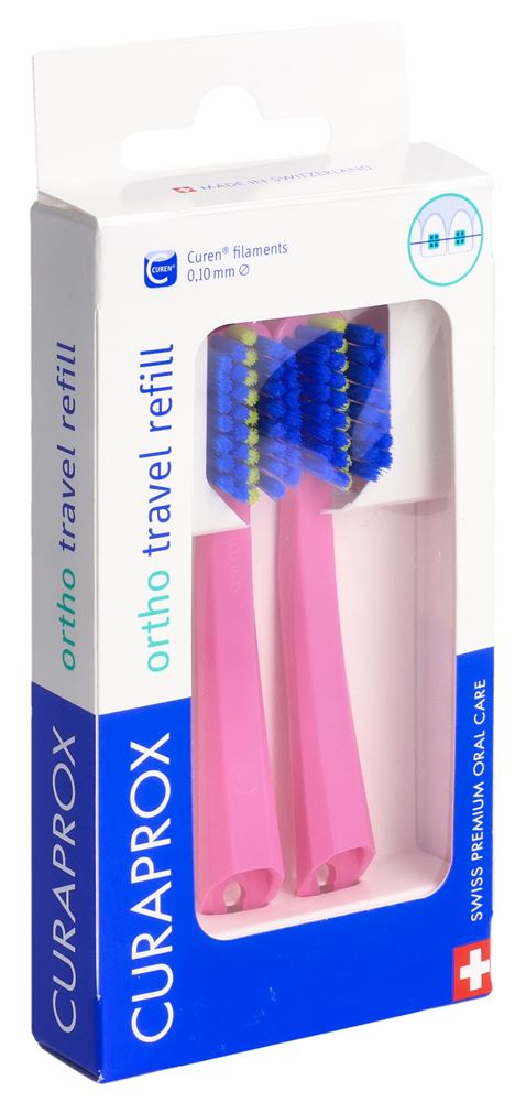 CURAPROX CS 5460 Travel Set Ortho refill pink 1 Stk