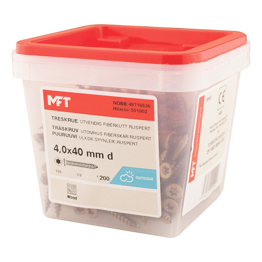 TRESKRUE MFT UTV RUSPERT 4,0X40MM 200STK