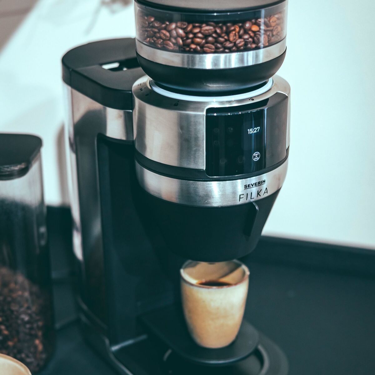 Filka Helautomatisk kaffetrakter med glasskanne