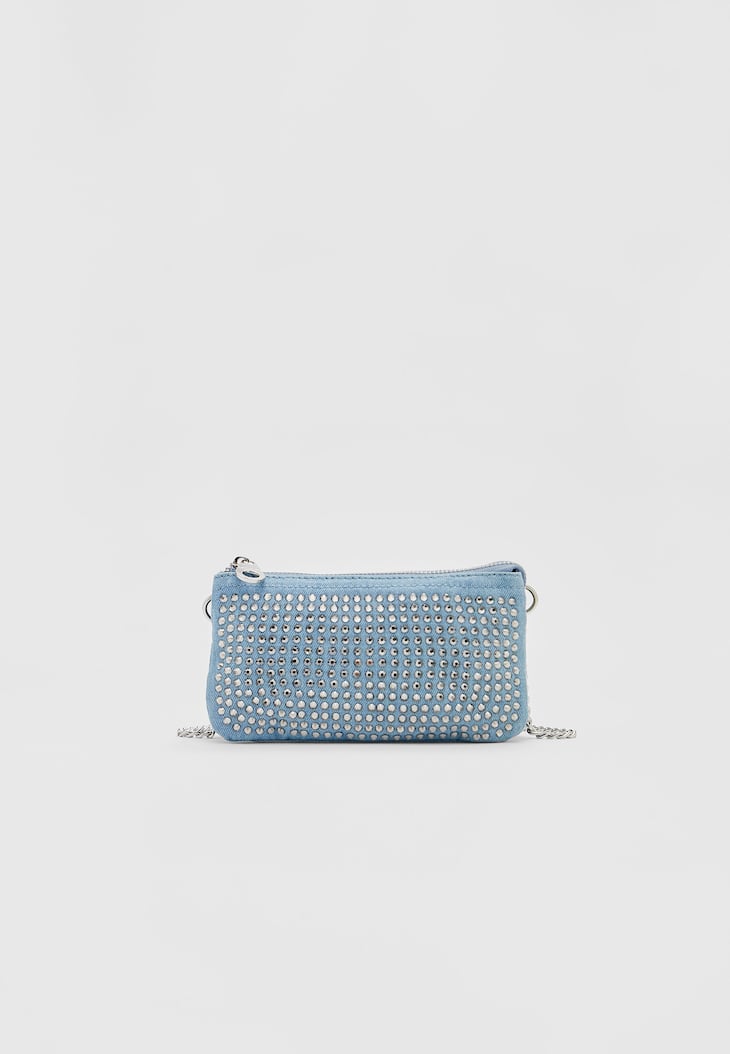 Bolsa pequena com strass