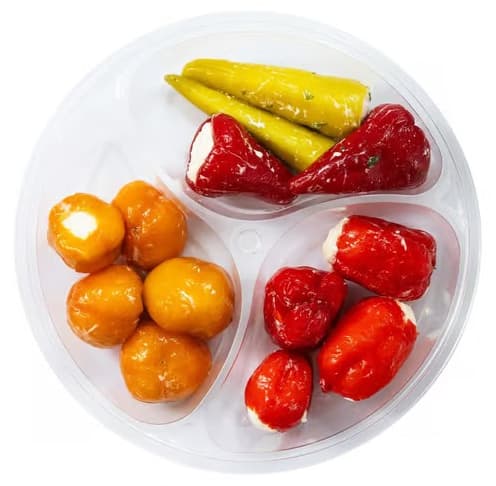 Pappudia Mix aus mit Käse gefüllten Paprika