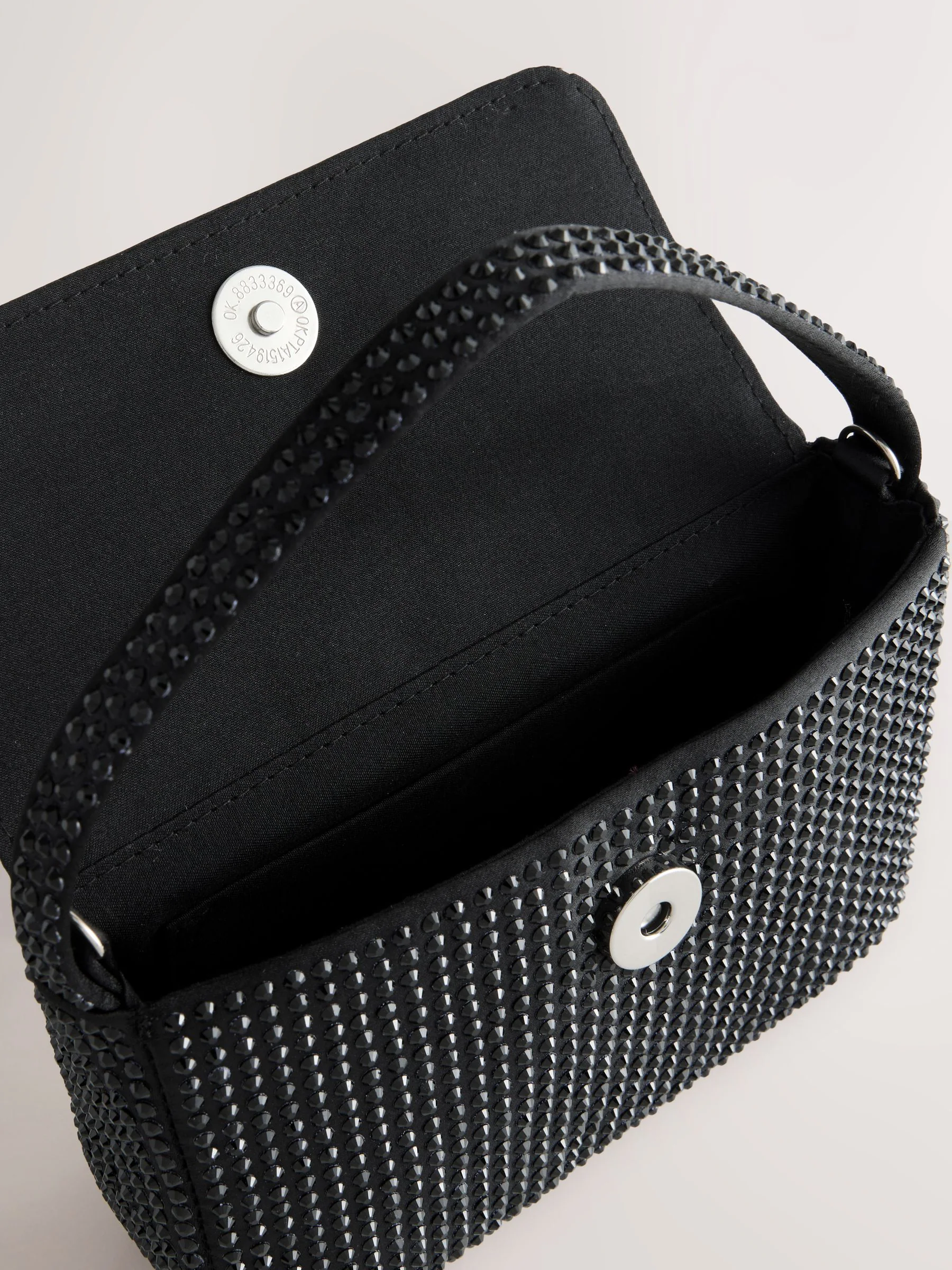 Zwart - Mini Sparkle Embellished Bag
