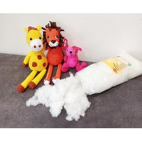 Ouate de rembourrage, blanc cassé, contenu: 1 kg