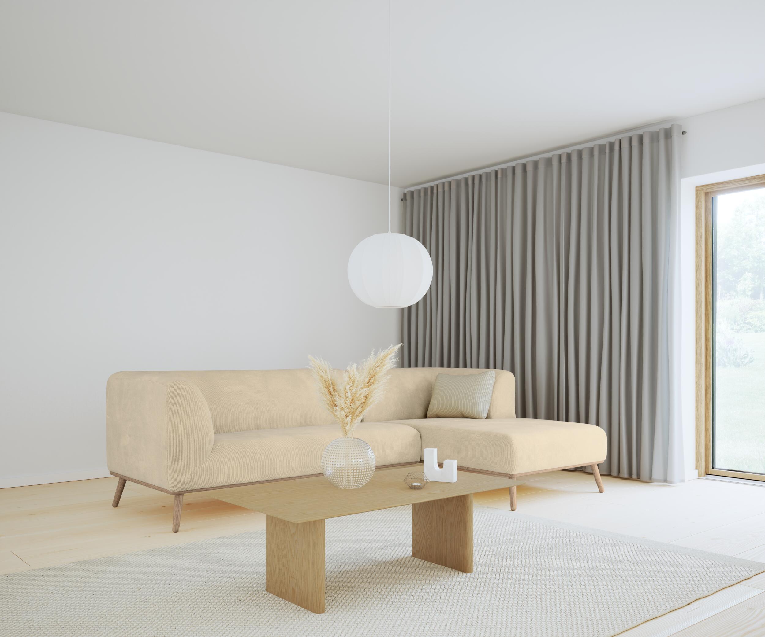 Land højrevendt sofa med chaiselong