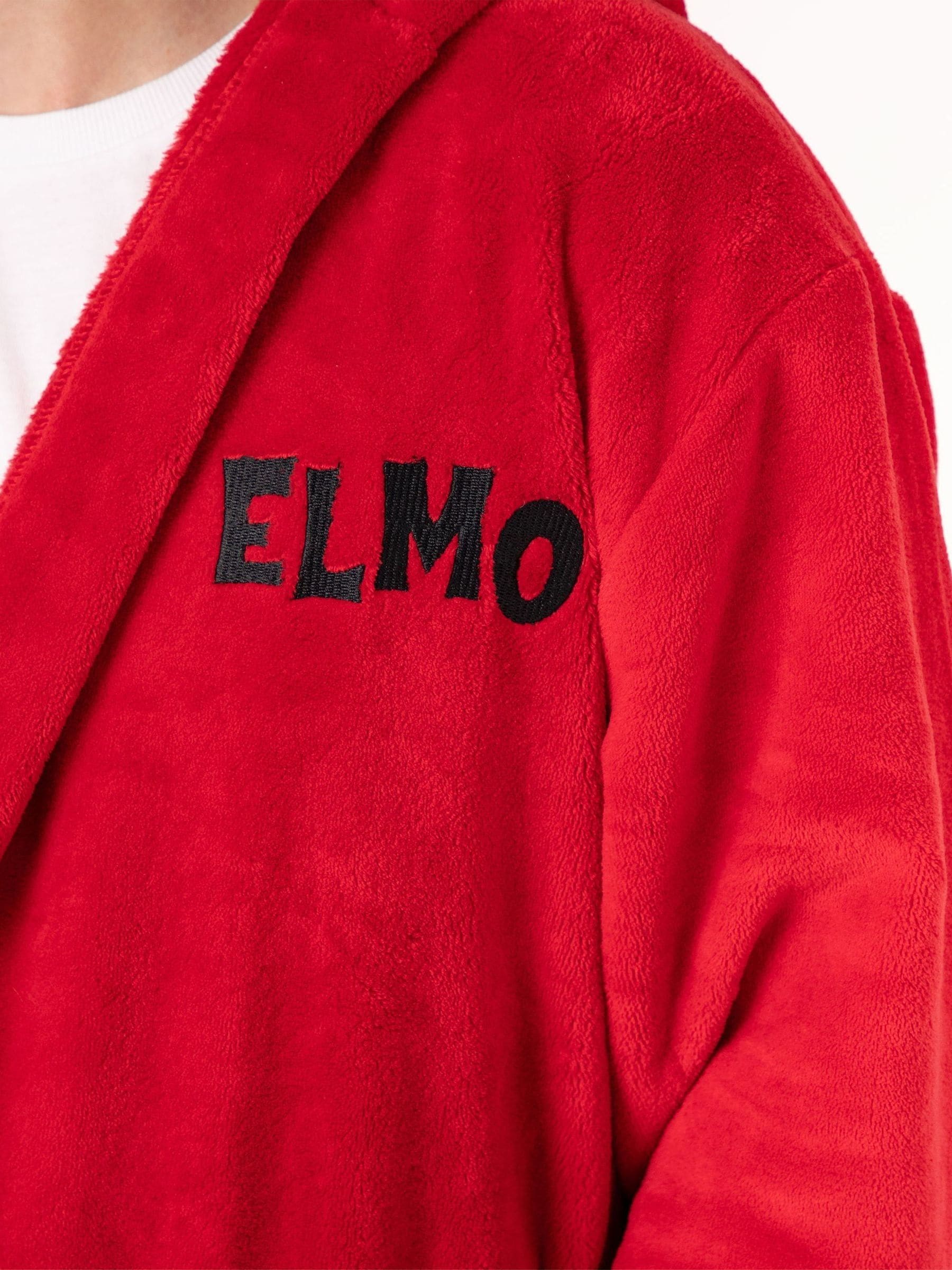 Vanilla Underground Sesame Street Elmo Hooded Bath Robe