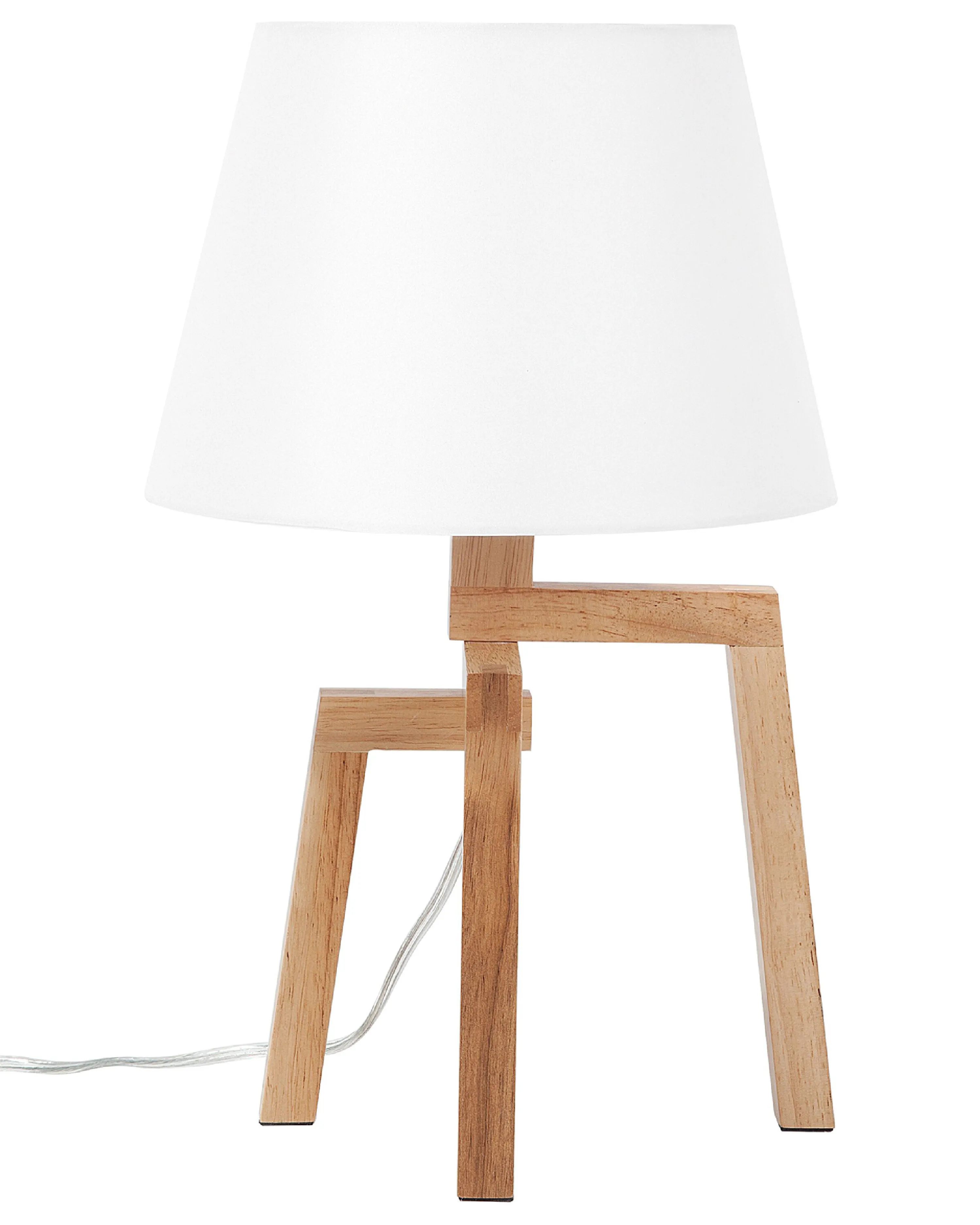 Tafellamp NALON Eikenhout Bruin/wit