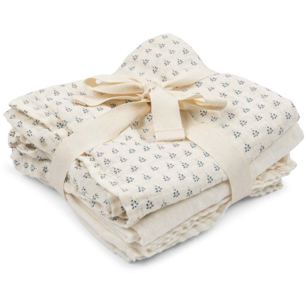 Køb Konges Sløjd Fanga Fontana Punto Blu Bellini 3 Pak Muslin Cloth GOTS