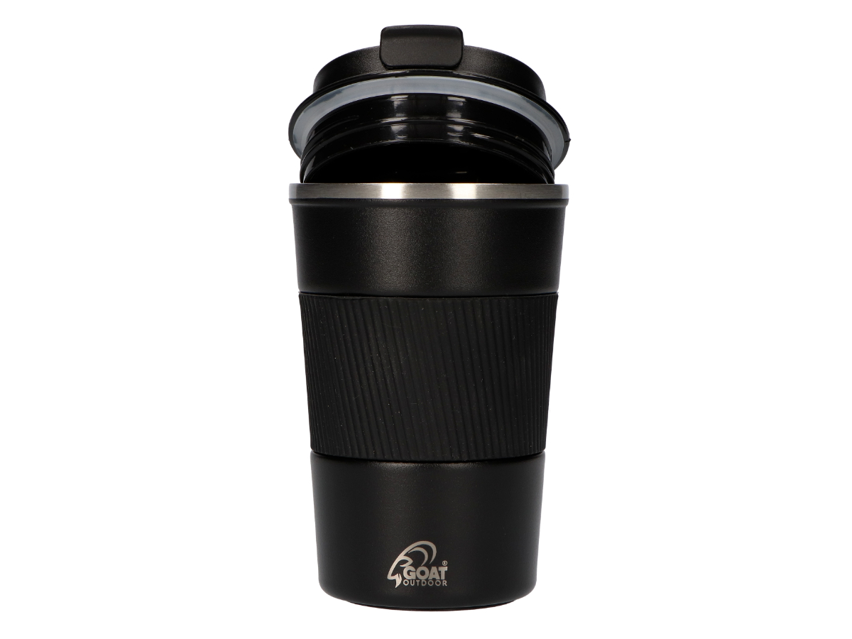 GOAT Outdoor 380 ml RVS Koffiebeker To Go - Black