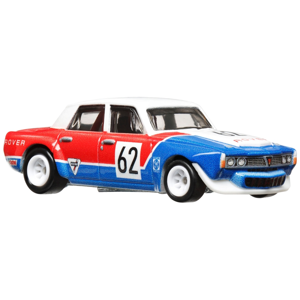 Hot Wheels Premium Team Transport '70 Rover P6 Gruppe 2 und HW Rallye-Transporter
