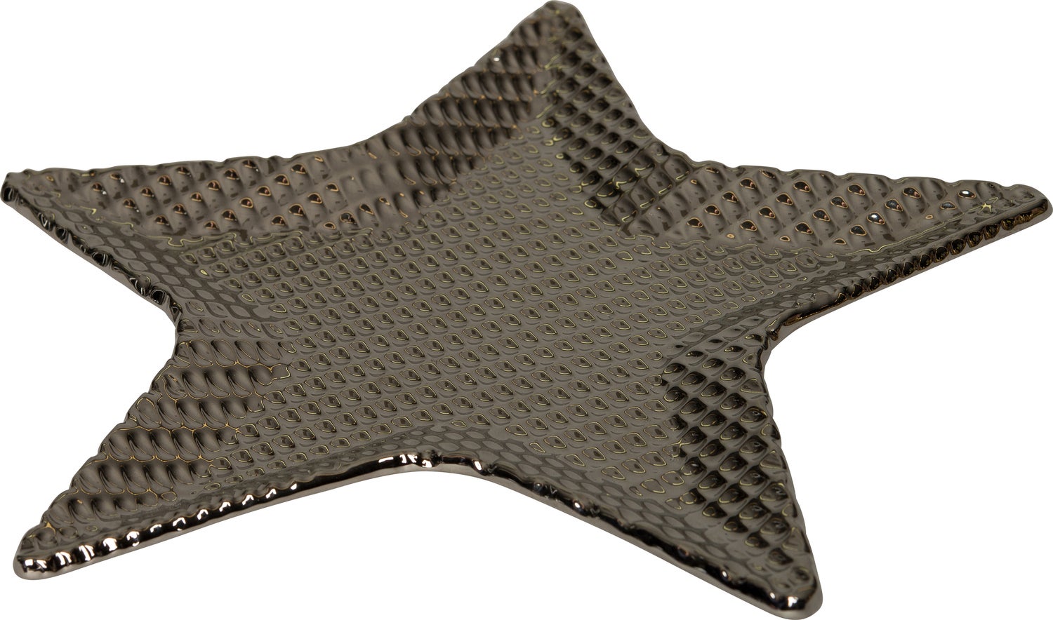 Intratuin kerstdecoratiebord ster zilver 23,5 x 22,5 x 1,7 cm