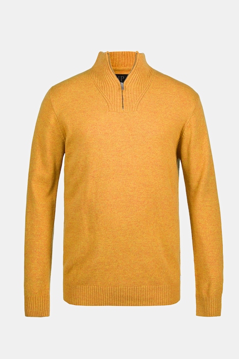 Stricktroyer, Pullover, Stehkragen mit Zipper, Multigarn
