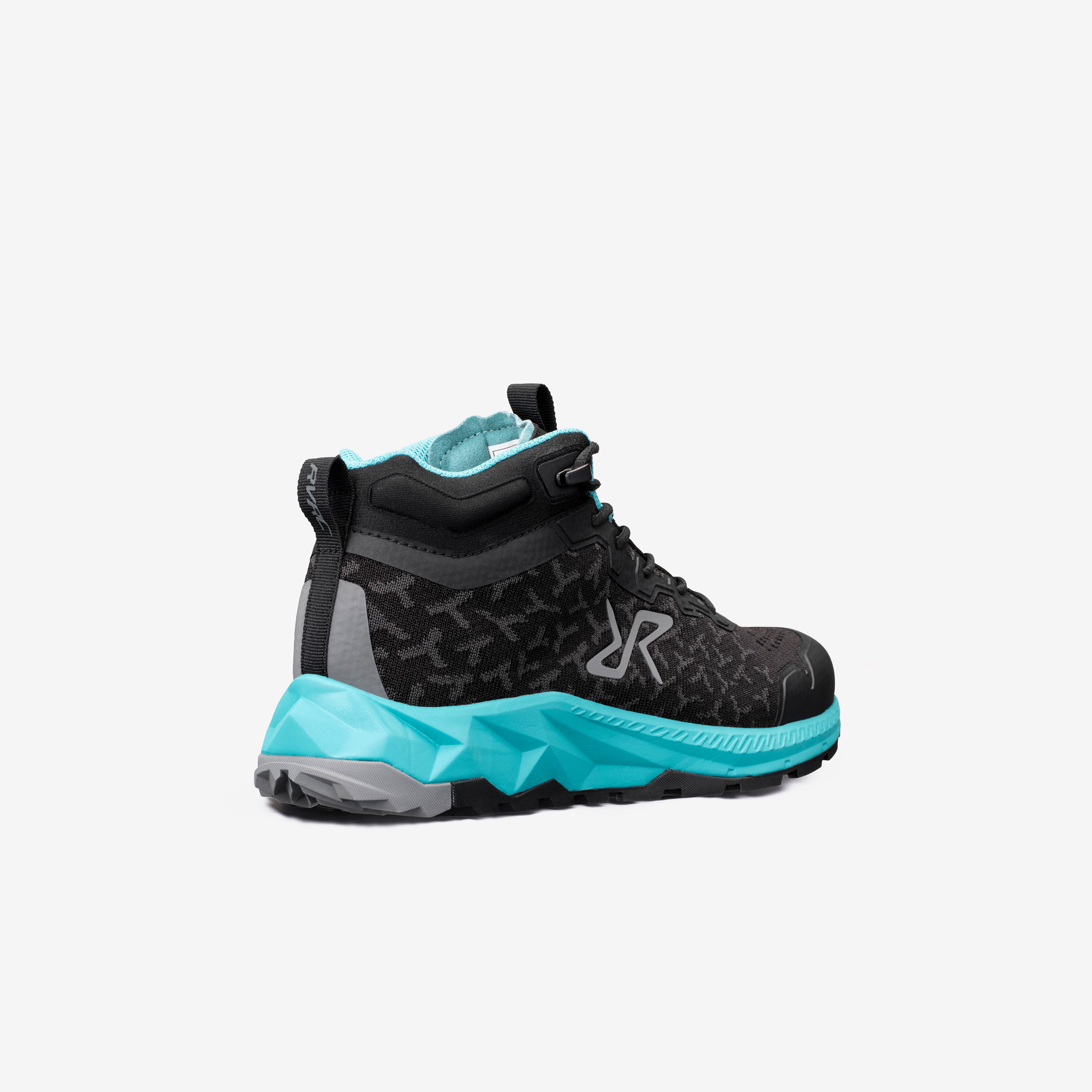 Trailknit Waterproof Mid Hiking Shoes Dame Black/Turquoise
