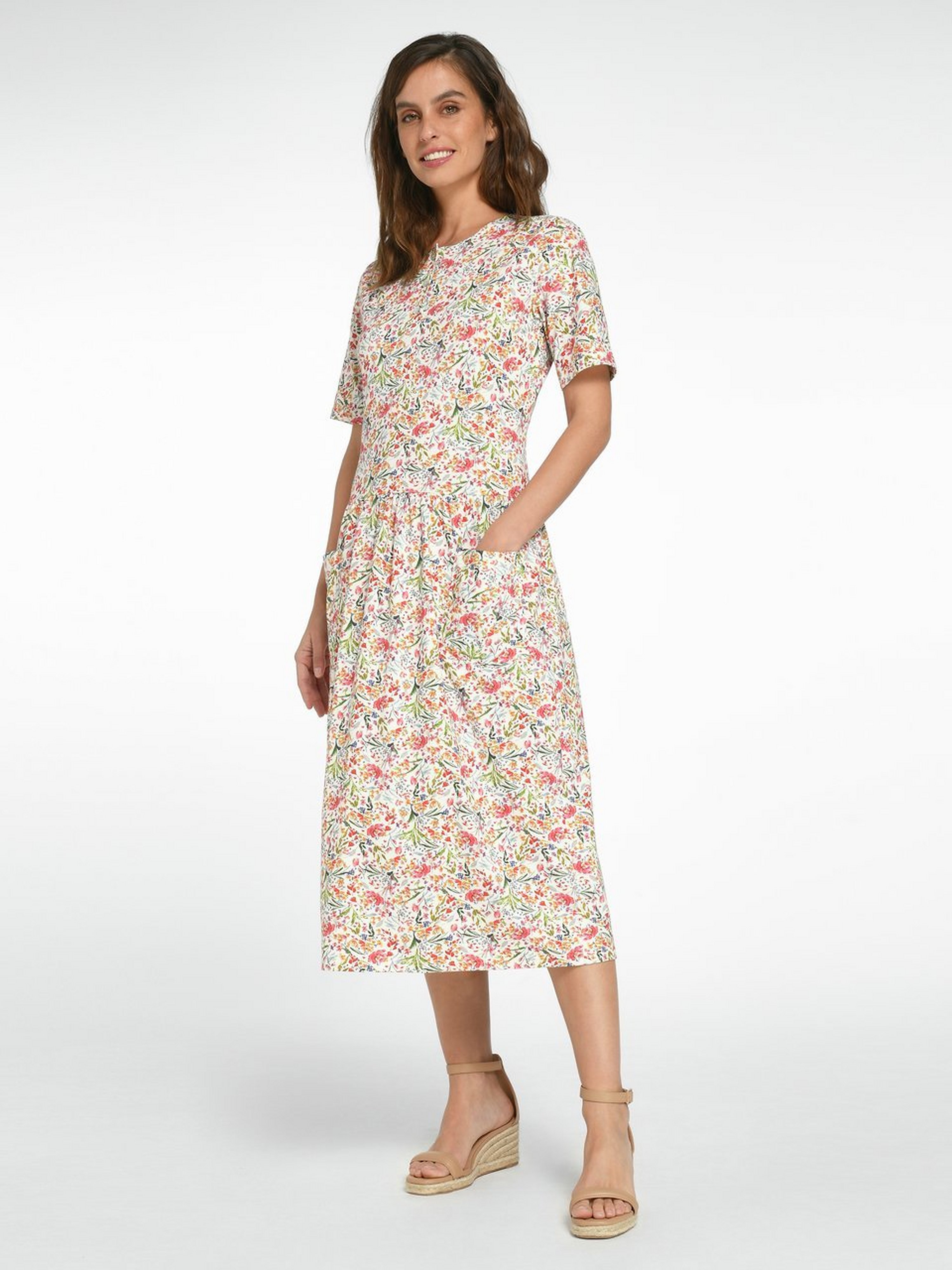 Jerseykleid mit 1/2-Arm
