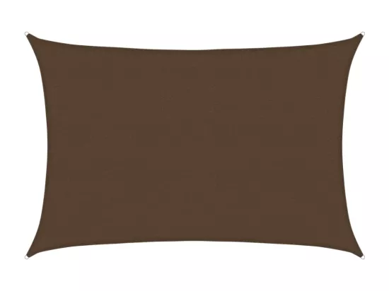 Voile d'ombrage 160 g/m² Marron 4x6 m PEHD