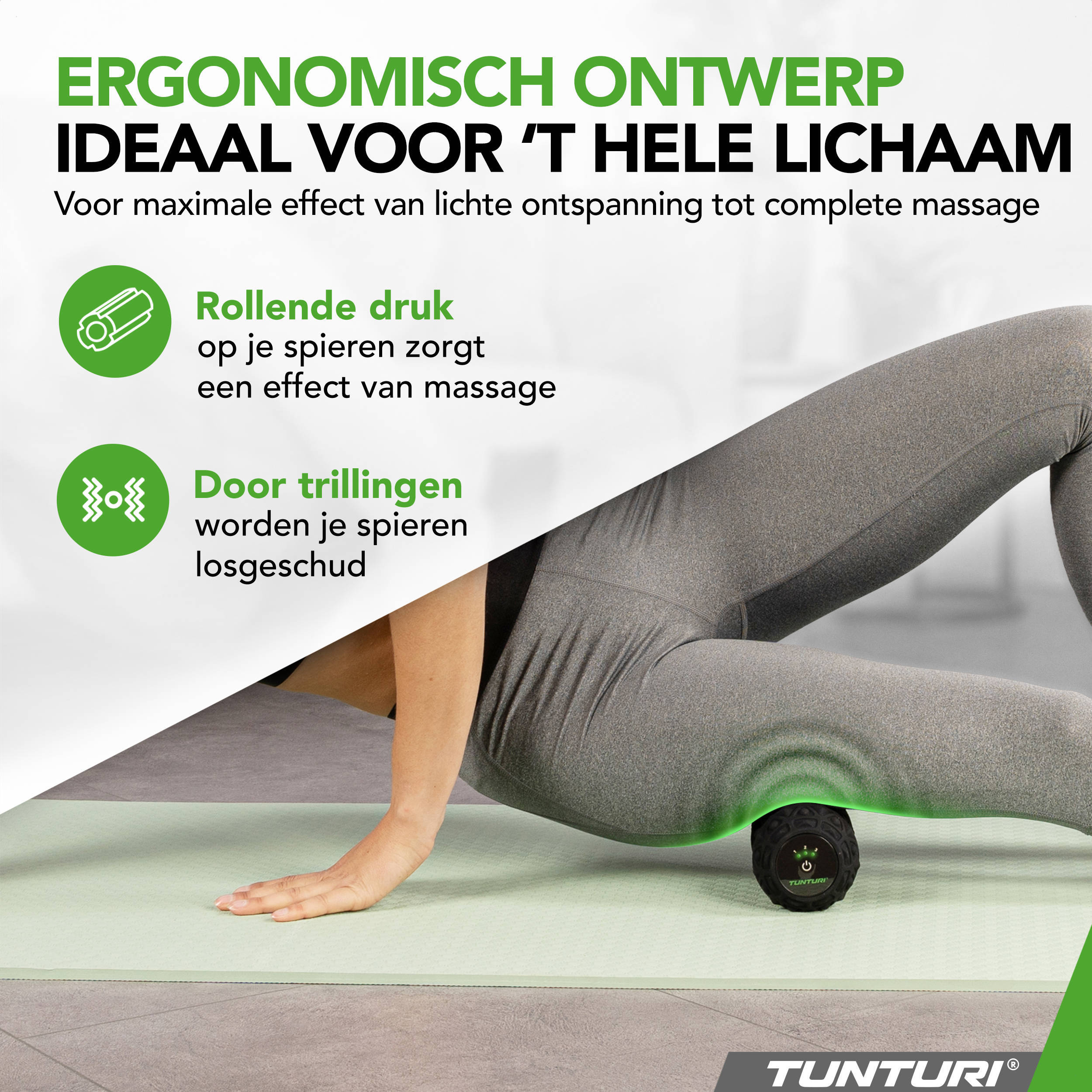 Tunturi Vibrerende massage roller