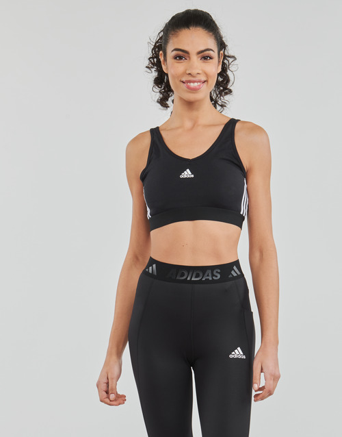 adidas Performance - 3 Stripes CROP - black/white