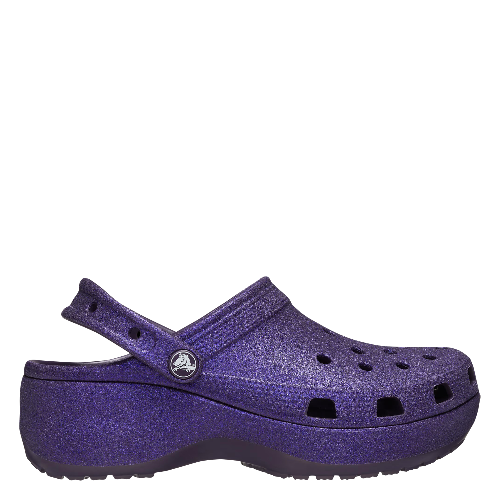 CLASSIC PLATFORM GLITTER CLOGW - Sabots compensés à paillettes| Violet